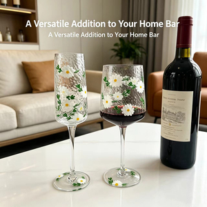 Copas de Vino de Vidrio Hechas a Mano, Clásicas, Reutilizables, Personalizadas al por Mayor, para Cócteles y Regalos de Boda - Product Image 4