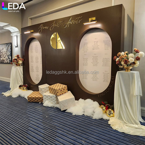 LEDA Artículos para Bodas, Arco Acrílico Marrón Grande de Alta Calidad, Tabla de Asientos para Eventos - Product Image 2
