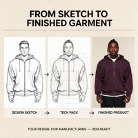Vente en gros de sweats à capuche surdimensionnés pour hommes, personnalisés, en molleton brossé épais, fermeture éclair intégrale, OEM, marque privée