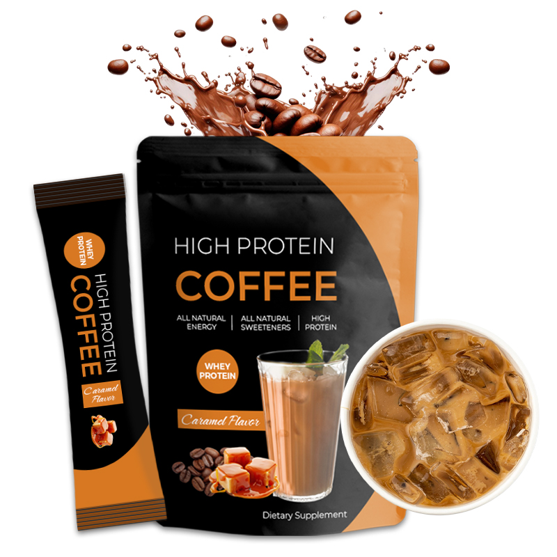 OEM keto coffee energy coffee сывороточный протеин с высоким содержанием белка со льдом, карамельным ароматом