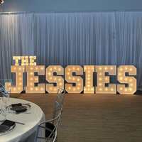 Vente en gros de chapiteau lumineux de décoration de mariage, lettres lumineuses géantes avec grands chiffres, chapiteau avec lettres d'amour avec LED
