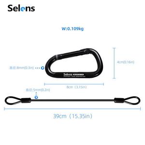Selens SGL2 _ HS40 soporte de cinta de cintura cordón mosquetón Clip con cuerda para cinta Gaffers acero fotografía película herramienta de televisión - Product Image 5