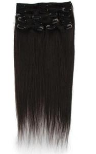 Extension de cheveux 2023 humains, naturels, vierges, bruts, personnalisés, à <span class=keywords><strong>Double</strong></span> extrémité épaisse, avec clips, 100 nouveaux produits - Product Image 5