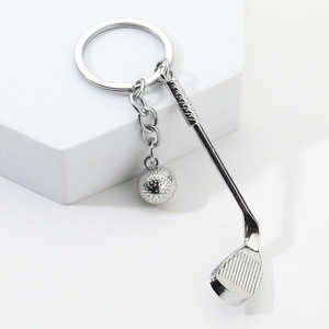 Llavero <span class=keywords><strong>de</strong></span> bola <span class=keywords><strong>de</strong></span> <span class=keywords><strong>golf</strong></span> al por mayor, colgante metálico deportivo, amuleto para bolso, regalo al por mayor para hombres y mujeres - Product Image 4