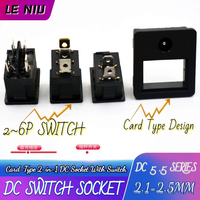 Avec interrupteur Led 12V alimentation AC/DC/femelle/prise/prise/prise/adaptateur/connecteur