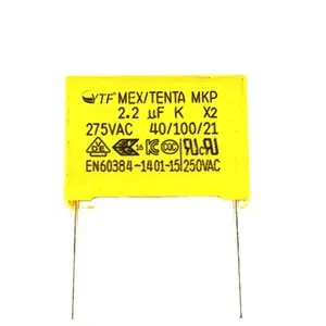 X2 MKP 275VAC 안전 커패시터 2.2 미크로포맷 225k/275V P-20MM Pcb 어셈블리