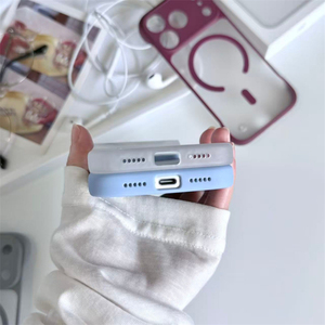 เคสโทรศัพท์พีซีแบบบางพิเศษไร้ขอบ สำหรับ iPhone 18 17 Air 16 15 Pro Max พร้อมตัวป้องกันเลนส์แม่เหล็กหลากสี ฝาหลังแข็ง - Product Image 5
