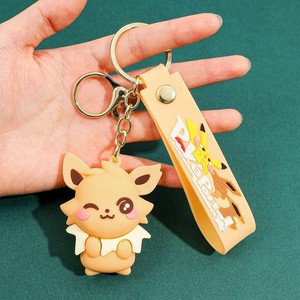 78 tipos de llaveros de goma 3D de anime Pokémon de PVC al por mayor, llaveros de Pikachu, Gengar, Charmander y Eevee - Product Image 5