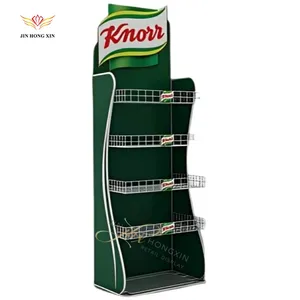 Affordable Retail store fixtures metal racks stand for honey and chicken essence floor standing display