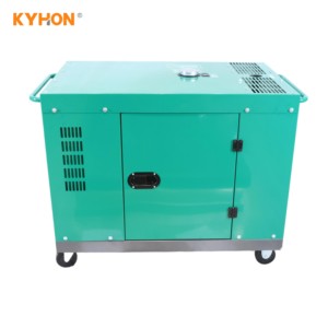 Generador Silencioso de Suministro Directo de Fábrica, Portátil con Ruedas, Arranque Automático, Monofásico/Trifásico, 50Hz, KDF12000T(-3/-3D) Silencioso - Product Image 4