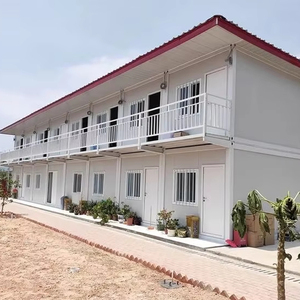 Duplex prefab nhà phẳng gói container phòng lưu trữ nhà 20 chân sống phẳng-gói nhà hiện đại sống prefab container - Product Image 1