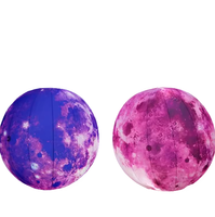 Ballons ronds gonflables géants publicitaires Terre, Lune, Planètes avec lumières LED