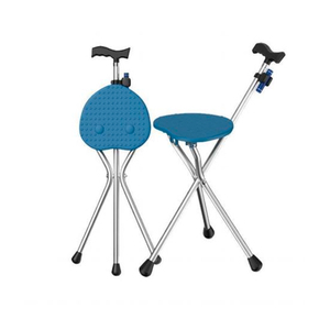 Stampelle gonfiabili <span class=keywords><strong>e</strong></span> regolabili sotto l'ascella stampelle mediche pieghevoli ed estensibili da passeggio con sedili portatili - Product Image 3