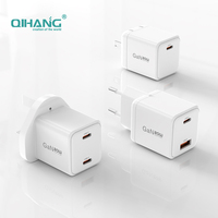 Kualitas tinggi gratis sampel KC bersertifikat PD QC3.0 Port Ganda pengisi daya Cepat 20W pengisian cepat untuk telepon