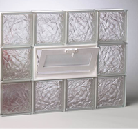 Brique de bloc de verre creux en cristal clair personnalisé pour décoration extérieure et escalier Options de conception personnalisées
