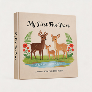 Libros de Tapa Dura con Diseño Personalizado, Libro de Recuerdos para Bebés de los Primeros 5 Años, Álbum de Fotos, Diario, Scrapbook, Grabado en Relieve, Encuadernación Perfecta Personalizada - Product Image 2