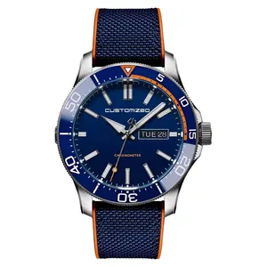 高級ダイビングメンズ腕時計チタンケース超発光防水自動腕時計