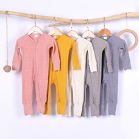 Nieuw ontwerp baby romper, hoge stretch, gedraaide tarwe jacquard breisel, warm, kreukherstellend, aangepast logo, premium kwaliteit