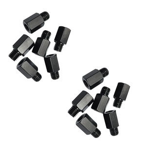 Резьбовой переходник M10 M8 конвертер для мотоцикла Зеркала заднего вида переходник резьбовой хромированный - Product Image 2