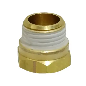 Direct Supply Brass 1/2 Inch Threaded Pipe Fittings Reducing Coupling For Water System