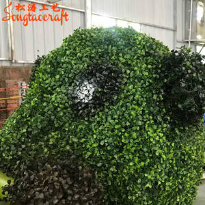 ประติมากรร<span class=keywords><strong>ม</strong></span>รูปแพนด้าจากหญ้าเทีย<span class=keywords><strong>ม</strong></span>บนโครงลวดขนาดใหญ่ <span class=keywords><strong>ส</strong></span>ำหรับตกแต่งสวนในร่ม - Product Image 4