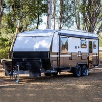 19 21ft caravane hybride rv remorque camping-car douche toilettes combo caravane camping-car remorque tout-terrain 4x4 camping-car caravanes à vendre