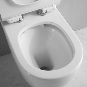 โถสุขภัณฑ์เซรามิคทรงกลมแบบติดผนังสำหรับโรงแรมทันสมัย พร้อมบิเดต์ - Product Image 5