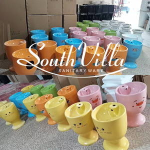 Lavabo in Ceramica Colorata di Alta Qualità, <span class=keywords><strong>Lavandino</strong></span> Singolo per Bambini, Lavabo a Colonna Autoportante per <span class=keywords><strong>Bagno</strong></span> - Product Image 6