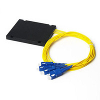 Módulo de caja ABS PLC Tipo de divisor óptico 2,0mm 3,0mm Divisor de fibra óptica 1*6 1*8 1*16 Caja de ABS Divisor PLC