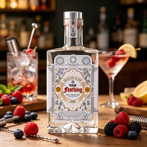 Fastking 1980 Selección <span class=keywords><strong>de</strong></span> Ginebra 700ml, Ginebra con 40% <span class=keywords><strong>de</strong></span> Alcohol en Caja <span class=keywords><strong>de</strong></span> Regalo Exquisita, OEM/ODM Disponible - Product Image 1