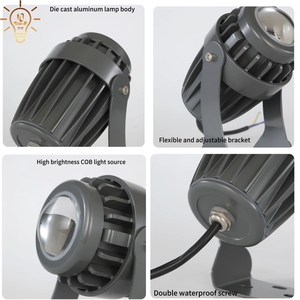 Iluminación de Fachada para Decoración Exterior Proyectores LED de Haz Estrecho para Edificios Jardín Aluminio IP67 Bañador de <span class=keywords><strong>Pared</strong></span> - Product Image 3