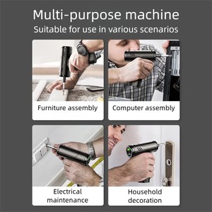 Juego de Destornilladores Eléctricos con Motor sin Escobillas, 61 Piezas, Kit de Puntas de Precisión, Destornillador Inalámbrico Recargable para Reparaciones Domésticas y Bricolaje - Product Image 4