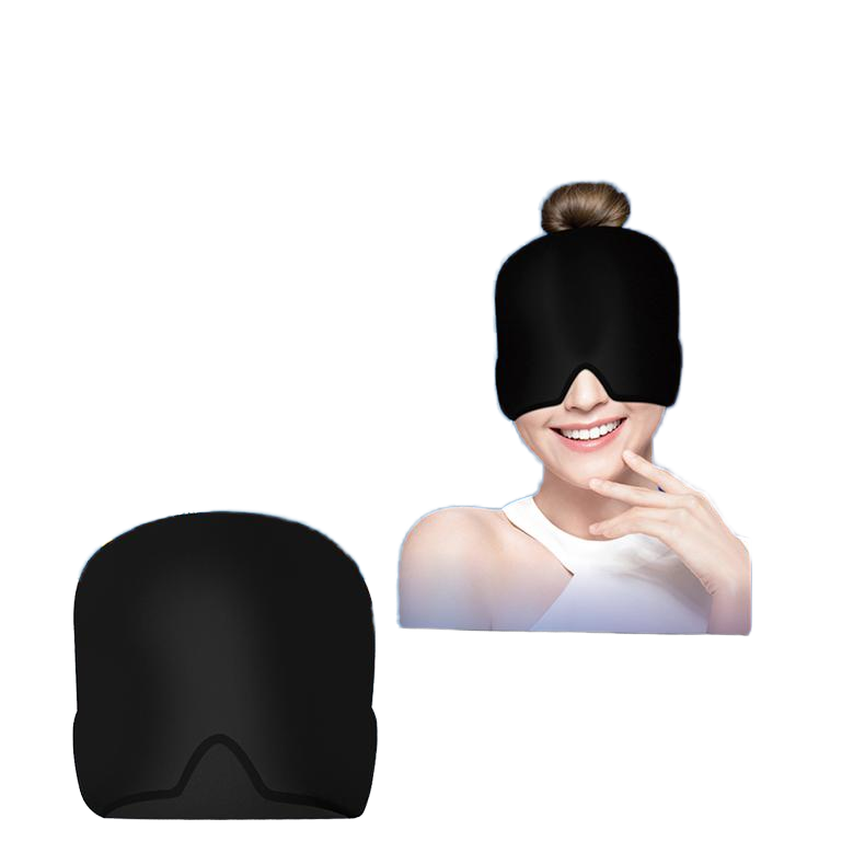 No Smell Migraine Relief Cap Cold Therapy Headache with Gel Ice Packs Hot Cold Compression Head Mask
