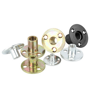 Quảng Đông ốc vít nhà máy M6 M8 M10 M12 trắng vàng kẽm mạ Vòng cơ sở ba lỗ Nut đồ nội thất NUT - Product Image 2