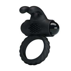 Mannelijke Vibrerende Haan Ringen Tijd Blijvende Penis <span class=keywords><strong>Ring</strong></span> Voor Mannen Konijn Vibrator Clitoris Stimulatie Seksspeeltje - Product Image 3