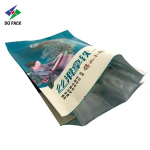 DQ PACK ALuminum Foil Matte Finish Side Guuset Bag Coffee Powder Pean Packaging Pouch Bag