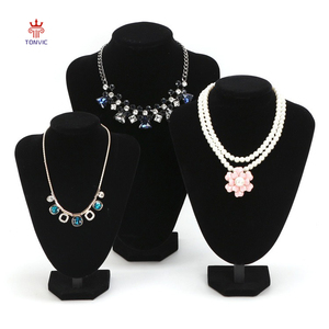 Présentoir de Luxe Personnalisé en Velours pour Colliers – Support Élégant pour <span class=keywords><strong>Bijoux</strong></span> de Vitrine de Magasin – Présentoir Buste pour Boîtes à <span class=keywords><strong>Bijoux</strong></span> et Colliers - Product Image 1
