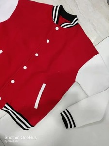Indian Exporter Varsity Cotton <b>Fleece</b> <b>Jacket</b> Unisex College Style Letterman <b>Jacket</b> with Ribbed Cuffs Casual Wear For Sale - Product Image 6