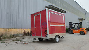 2025 meilleure vente XINJINGGYAO usine <span class=keywords><strong>prix</strong></span> de gros nourriture vente café remorque vélo carré avec cuisine complète camion de nourriture - Product Image 2