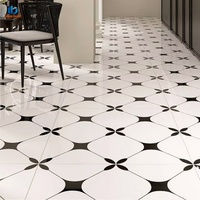 Warme Beige Marmor-Optik Fliese 800x800mm Matt Mehrschichtiges Rahmenmuster Rutschfest Verschleißbeständig 5 Jahre Garantie für Hotel-Lobby