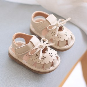 Sandales de plage antidérapantes à semelle souple pour bébés de 1 à 3 ans, style princesse, avec nœud et design ajouré, chaussures décontractées pour tout-petits - Product Image 5
