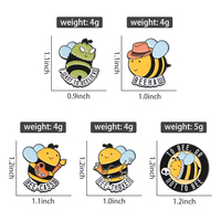 Nette Biene Emaille Pin Ich brauche meine Buzz Metall Brosche Revers Abzeichen Schmuck Rucksack Zubehör Großhandel