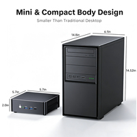 Mini PC de Alto Rendimiento Intel Core I9-13900H con Gráficos Iris Xe, 64GB DDR5, SSD M.2 NVMe, USB4, WiFi6E, Doble LAN 2.5G, Computadora de Escritorio