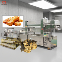 Professionele industriële automatische friteuse voor kippenvleugels, gefrituurde kip, frieten en varkensvlees