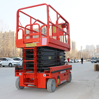 Plateforme de travail aérienne mobile électrique autopropulsée à ciseaux hydrauliques