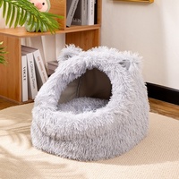 Maisonnette pour chat fermée et chaude pour toutes les saisons, utilisation en intérieur, design de villa pour chat