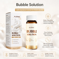 Solution R Bubble, liquide spécial pour machine à bulles d'oxygène magique | Nettoyage en profondeur et hydratation | Eau à bulles d'hydrogène et d'oxygène actif