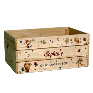 Lưu trữ bằng gỗ THÙNG GỖ hộp gỗ Organizer trường hợp cho Giáng sinh - Product Image 4