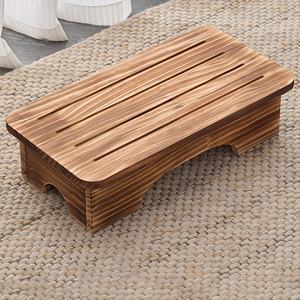 Taburete moderno de madera maciza, reposapiés pequeño para cama, taburete para sofá, tapete para mesa, almohadilla elevadora para debajo de la mesa - Product Image 2
