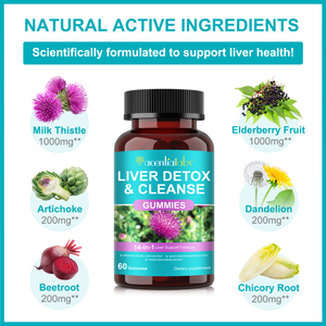 Acentiallabs 14-en-1 Gommes de soutien du <span class=keywords><strong>foie</strong></span> <span class=keywords><strong>pour</strong></span> <span class=keywords><strong>le</strong></span> nettoyage détox du <span class=keywords><strong>foie</strong></span> Complément alimentaire Gommes de nettoyage du <span class=keywords><strong>foie</strong></span> de boeuf - Product Image 3